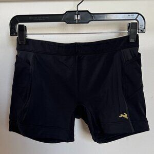 Tracksmith Lane 5 Women’s Black Running Shorts, Size S